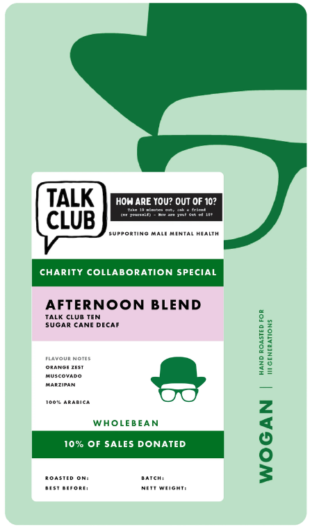 Talk Club Ten, Afternoon Blend, Sugar Cane Decaf