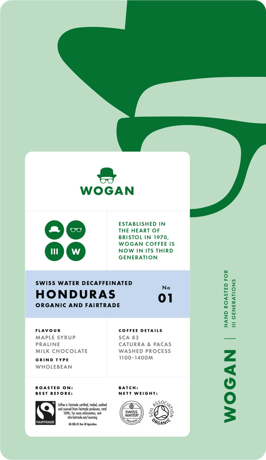 Honduras  Swiss Water Decaffeinated Organic & Fairtrade