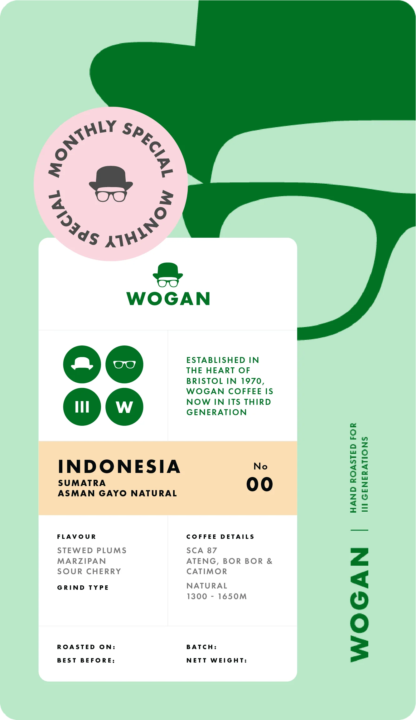 MONTHLY SPECIAL - Indonesia Sumatra, Asman Gayo Natural